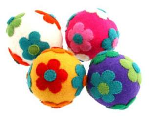 Felt Balls Flower Medium (Each) 10cm
