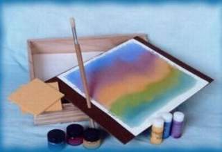 Wet on wet water-colour painting set