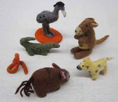Australian native animal and playmat set