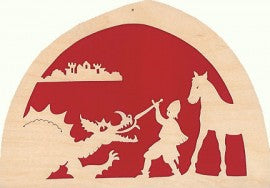 De Noest St George and the Dragon Silhouette