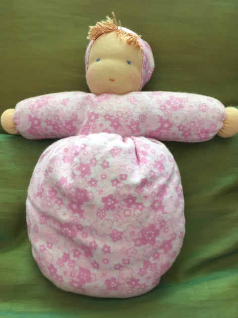 Bag Doll with cap Pink