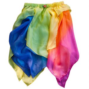 Yellow/Rainbow Reversible Fairy Skirt