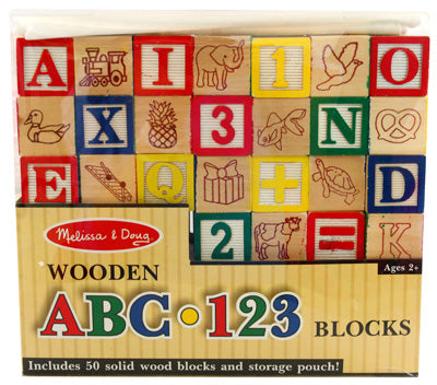 Wooden ABC 123 Block Set by Melissa & Doug