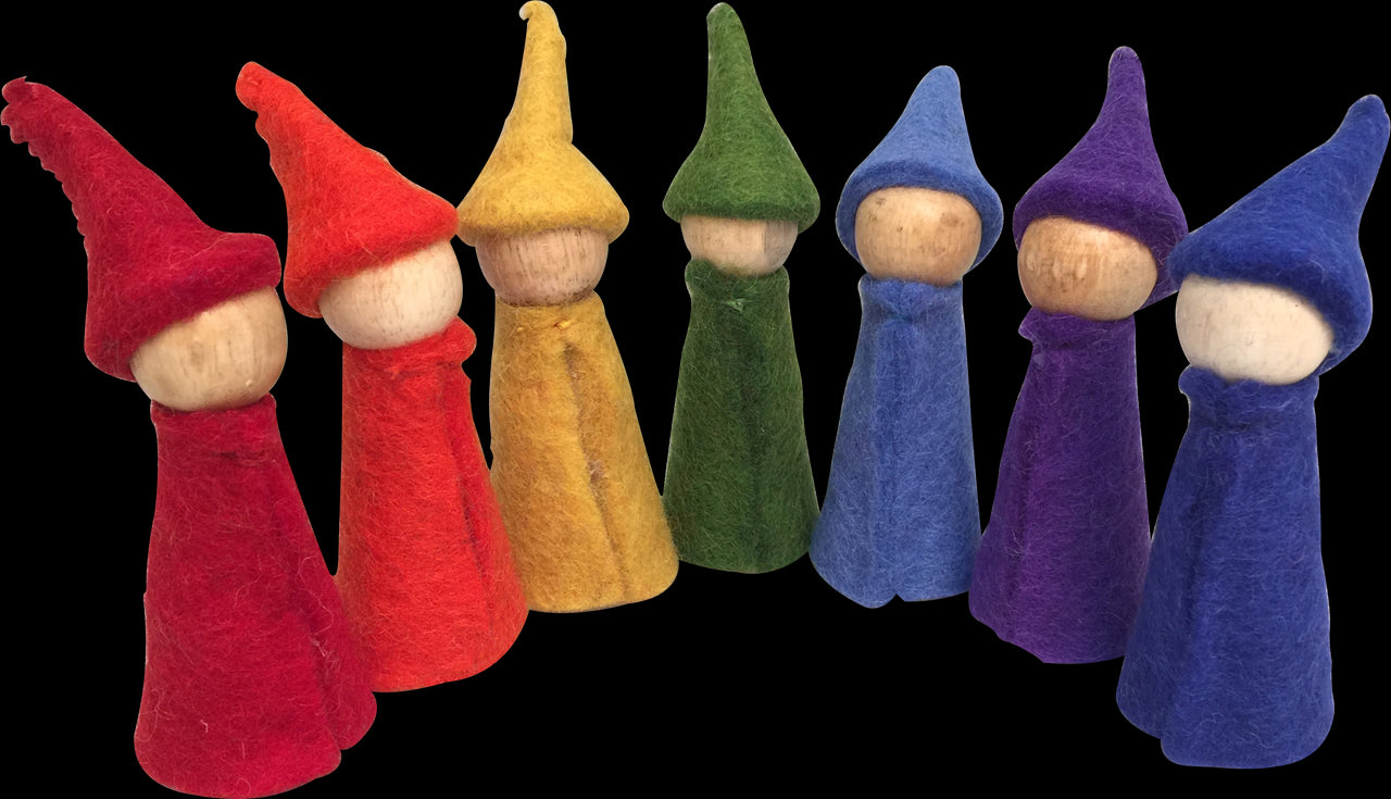 Rainbow Gnomes (set of 7)