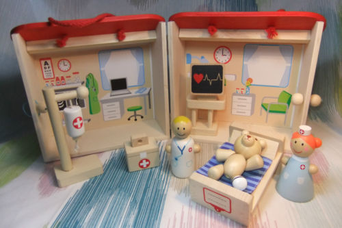 Wooden Hospital Playset