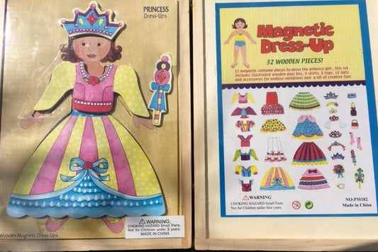 Princess Wooden Magnetic Dress-up